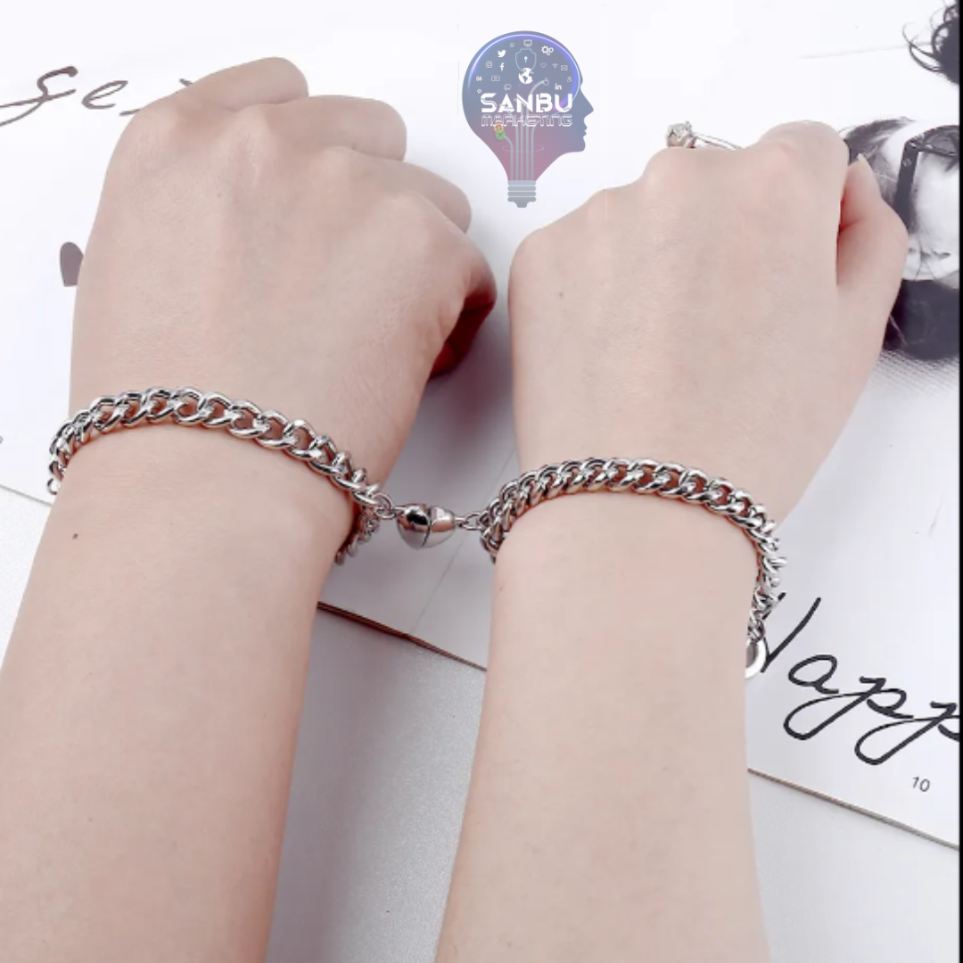 PULSERA MAGNETICA PARA PAREJA CONECTA CON TU AMOR DE UNA MANERA ÚNICA